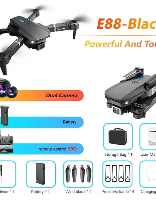 Load image into Gallery viewer, Mini Drone with Camera HD 1080P Foldable Quadcopter with 1 Battery - Black
