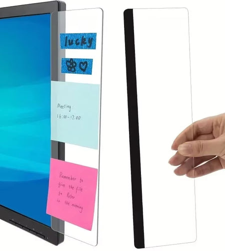 1Pc Computer Monitor Memo Board Computer Message Board Office Supplies Computer Note Clip Home Office Desk Accessories Decor